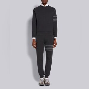 Thom Browne Striped Waffle Knit Cotton Sweater Size 5